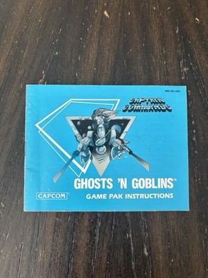 Nintendo NES Manual Only Captain Commando Ghosts  N Goblins