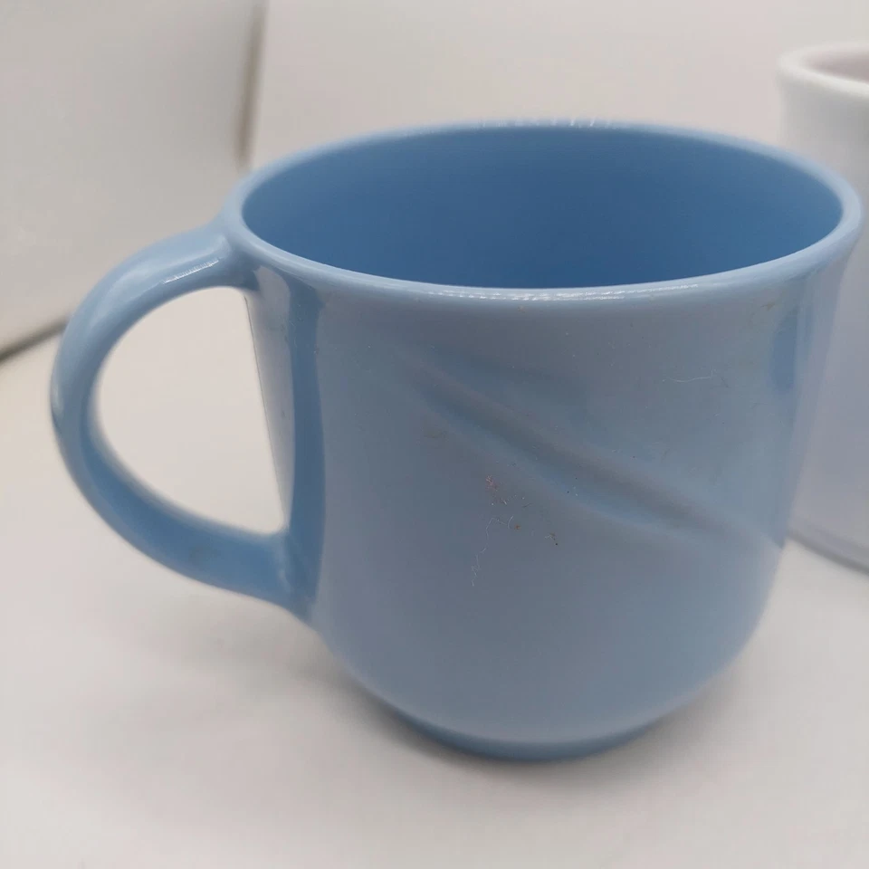 Rubbermaid Melamine Coffee Tea Cups Mugs Set Of 4 Multi-colored Vintage  - Image 2 of 4