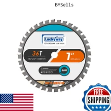 Luckyway 7" Circular Saw Blade 36T 5/8" Arbor Carbide for Wood & Metal