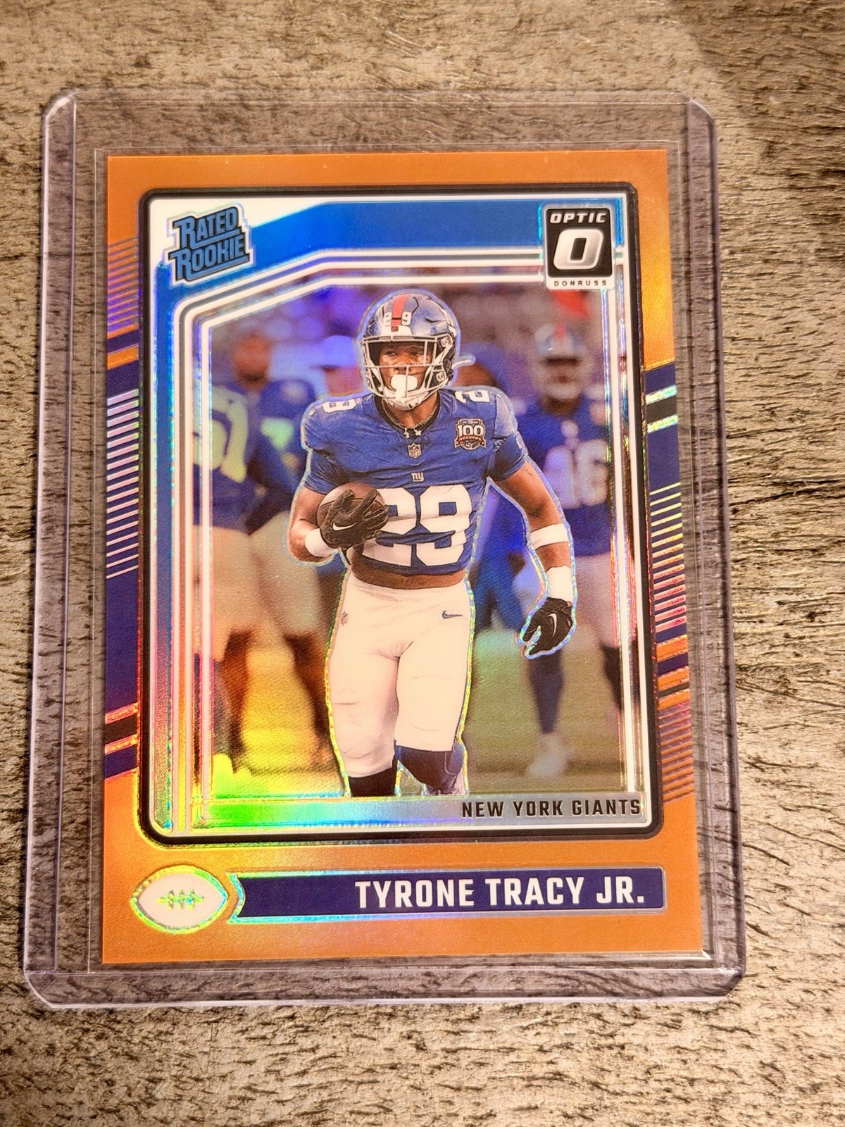 2024 Donruss Optic Tyrone Tracy RC /249 Orange Prizm #259 Rookie Giants