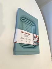 KitchenAid Collapsible Over-the-Sink Colander - Aqua - New in Box