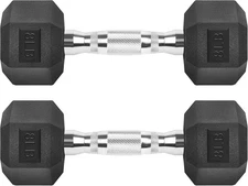 Hex Dumbbells Rubber Coated Cast Iron Hex Black Dumbbell Free Weights