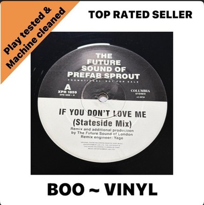 The Future Sound Of Prefab Sprout If You Don't Love Me Mixes Promo Only 12'' NM