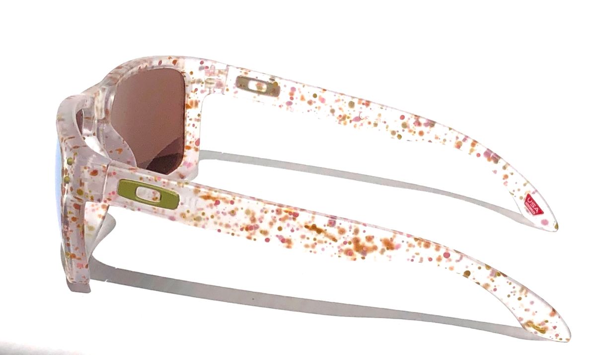 Oakley HOLBROOK Clear Terrazzo POLARIZED Galaxy Fire Gold Lens