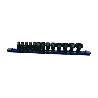 s 78113 13-Piece 1/4'' Drive Low Profile Nano Impact Sockets - Metric One Size