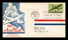 US COVER AIR MAIL 8C FIRST DAY ISSUE SCOTT C26 ANDERSON CACHET