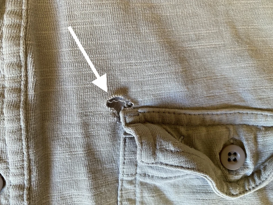 A/X Armani Exchange Polo Shirt Gray Size M Short Sleeve Casual Pocket - Image 3 of 4