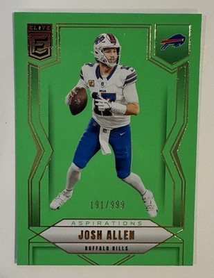2025 Panini Donruss Elite - Josh Allen #33 Aspirations Lime Green /999