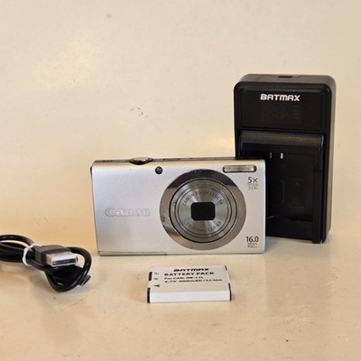 【動作品】Canon Power Shot A2300 HD シルバー FOR PARTS - Canon PowerShot A2300 HD PC1732 Silver 16MP Digital