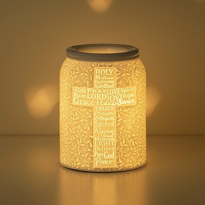 Trust in Him Scentsy Warmer and one Scentsy Wax Bar Bundle. NIB
