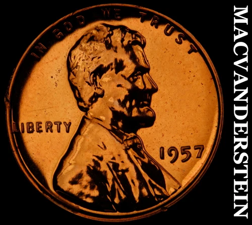 1957 Lincoln Wheat Cent- Choice Gem Proof Luster No Reserve #J3060