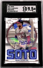 2021 Topps Juan Soto Highlights Autograph SGC 9.5 w/10 AUTO (4/5)