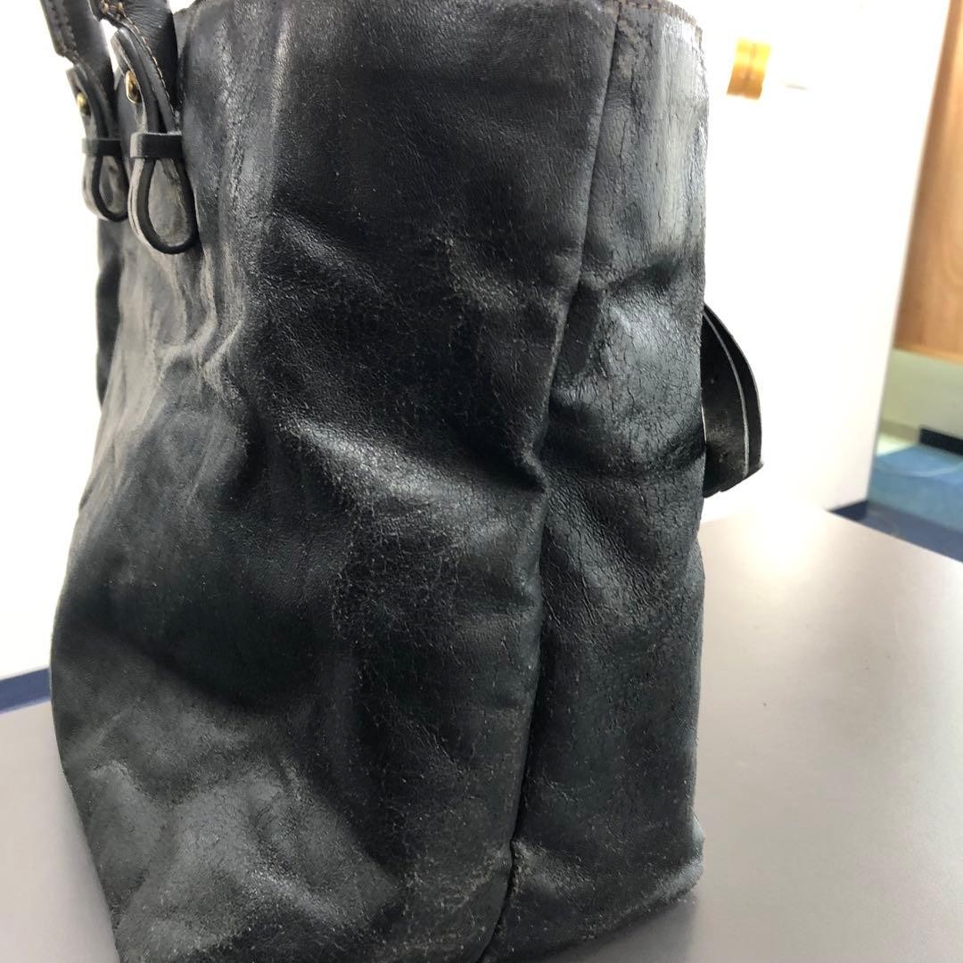 Chloé Eclipse Leather Tote Bag Black Shoulder Bag… - image 5