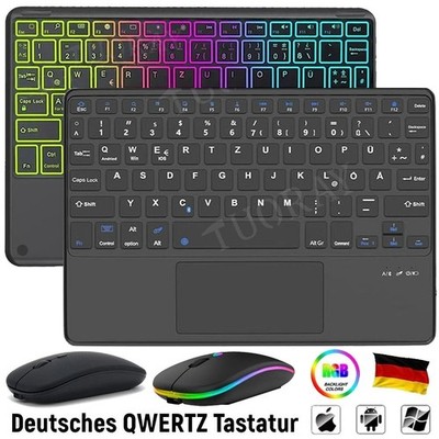 Für Huawei MatePad Pro 11/SE/Air 11.5 S/T10 T10S QWERTZ Bluetooth Tastatur Maus