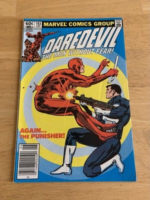Daredevil #183 (1982) 1st Battle vs Punisher Frank Miller Newsstand Marvel Comic