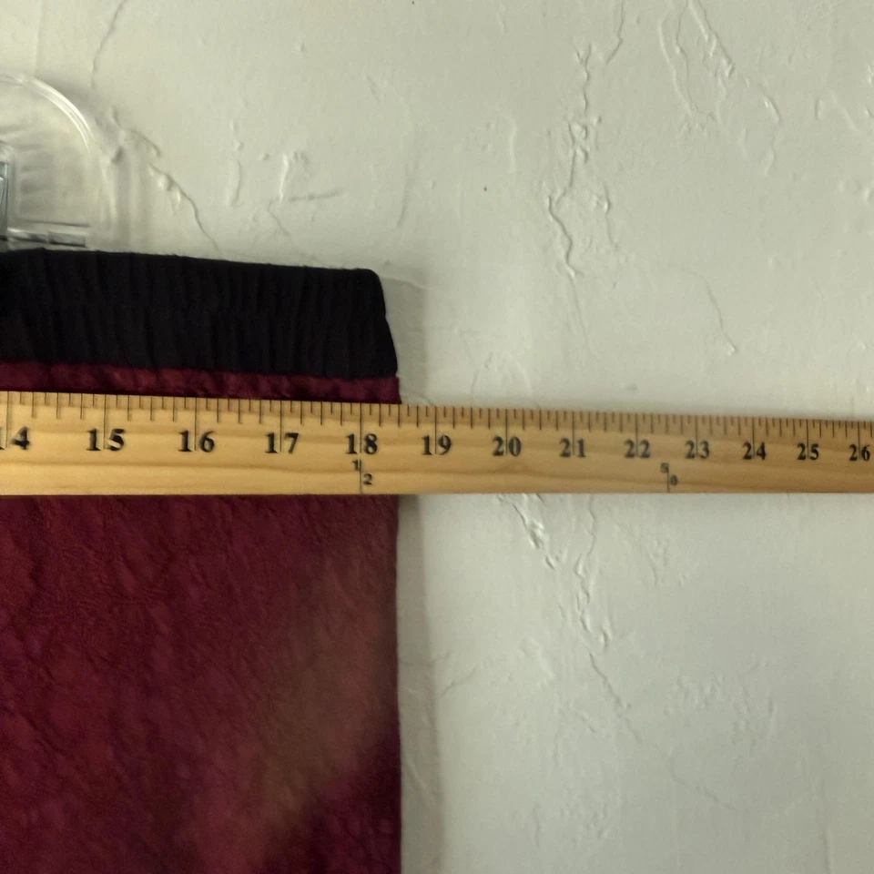 Falda Carole Vintage 24W Roja Negra Paisley Maxi Patchwork Seda Bruja Foto 4 de 4