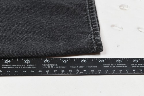 Levis Premium Baggy Dad Jeans Womens 31 Black Straight Leg Mid-Rise Relaxed Fit - Bild 12 von 15