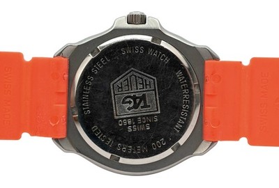 希少 タグホイヤー フォーミュラ1 371.513 Relix Hot Dog Tag Heuer 35mm Men's Formula 1 Orange 