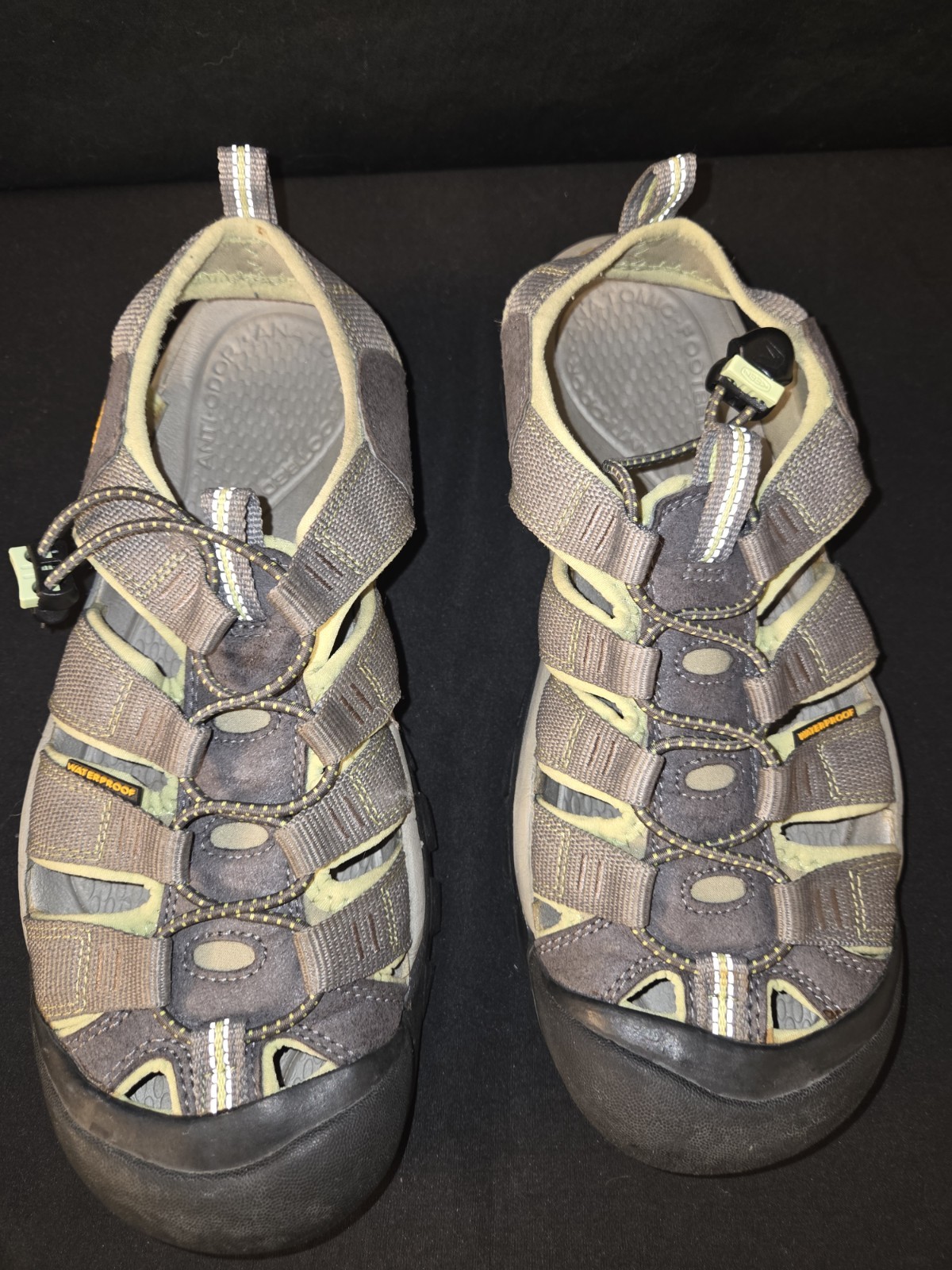 Sandali sportivi Keen Whisper donna taglia 9 grigio verde impermeabili escursionismo scarpa acqua