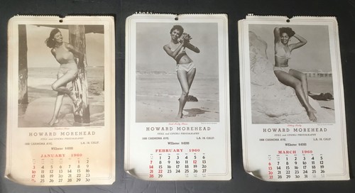 1960 HOWARD MOREHEAD AFRICAN AMERICAN PHOTOGRAPHER ADVERTISING CALENDAR AS-IS - Bild 5 von 22