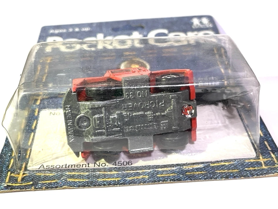 De colección 1974 Tomica Tomy Pocket Cars Móvil Pick Rover Grúa Sellada en Blister Foto 4 de 4