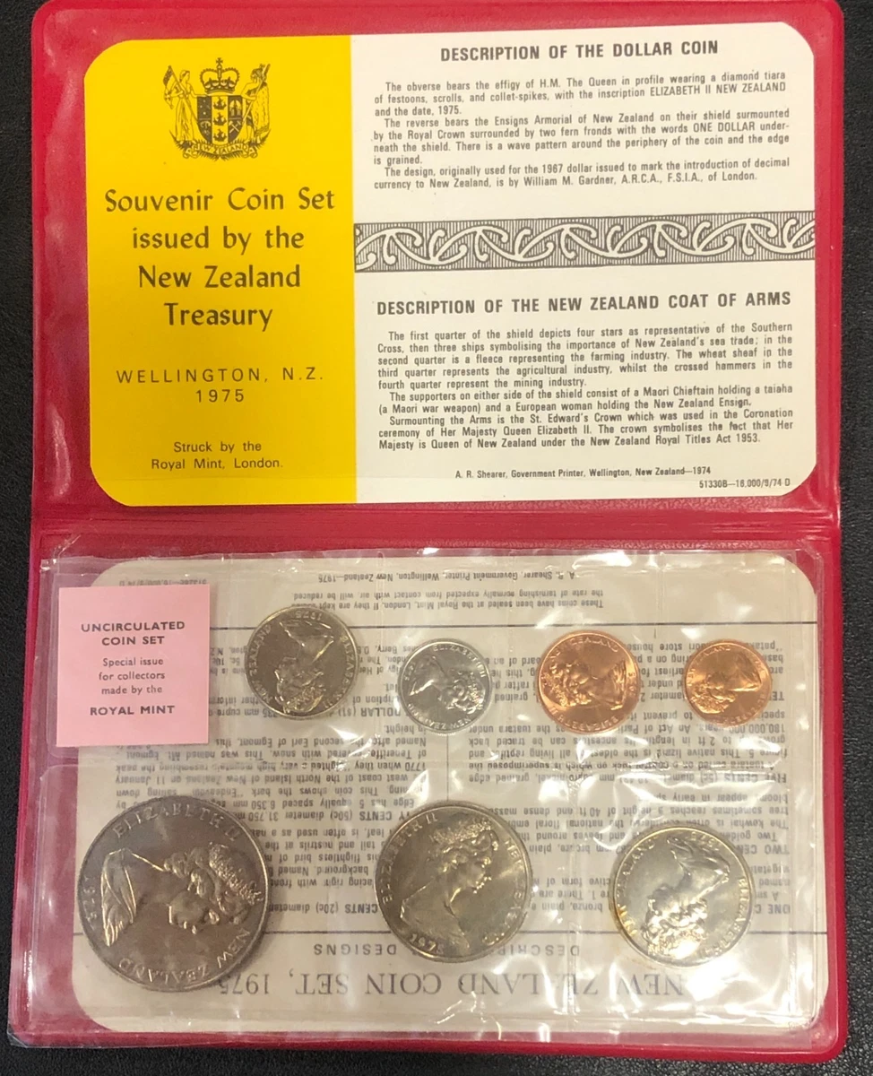 Uncirculated 1975 New Zealand Coins for sale | eBay