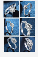 925 Sterling Silver Adjustable Rings for Women | Valentine's GIFT