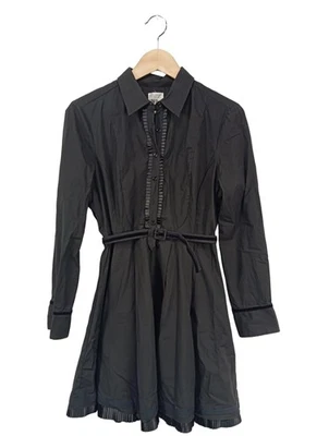 ZARA Robe chemisier Dames Robe T EU 40 noir style décontracté - Photo 1/4