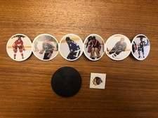 1984-85 Kellogg's Accordion Hockey Panel with Puck Unused Blackhawks Sticker