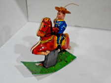 Range Rider Cowboy Tin Wind-Up- Made Japan- WORKS