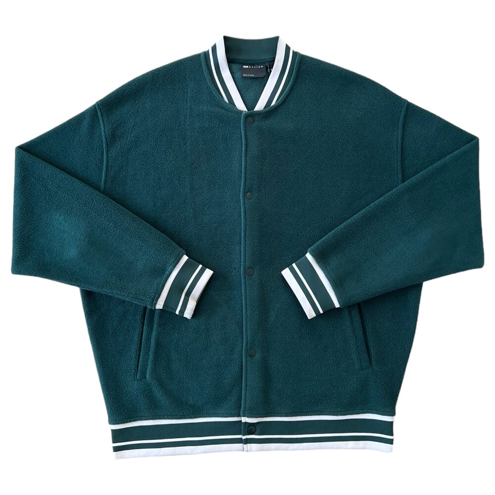 Asos Design fleece varsity bunda [M]