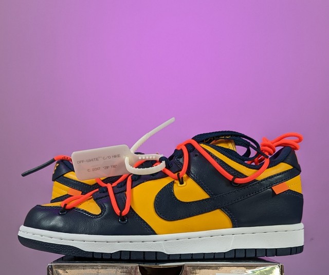 nike dunk off white michigan