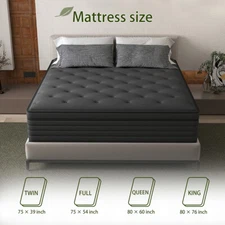 12"14" Twin Full Queen King Size Mattress in a Box Pocket Spring Gel Memory Foam