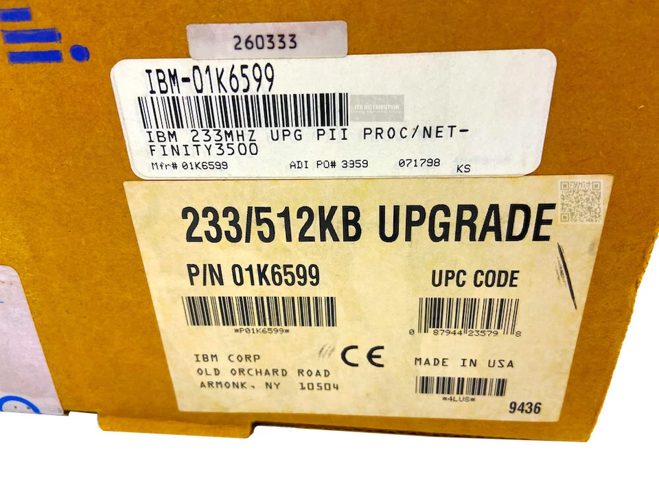 01K6599 I New Sealed IBM P/233/512K Processor for Netfinity 3500 233MHz - Image 2 of 4