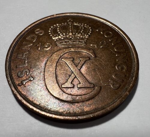 1942 - 5 AURAR - ISLANDS KONUNGUR- ICELAND - Circulated Coin