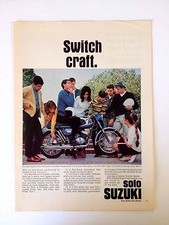 1967 Suzuki Motorcycle Print Ad Switch Craft Solo X-6 Hustler