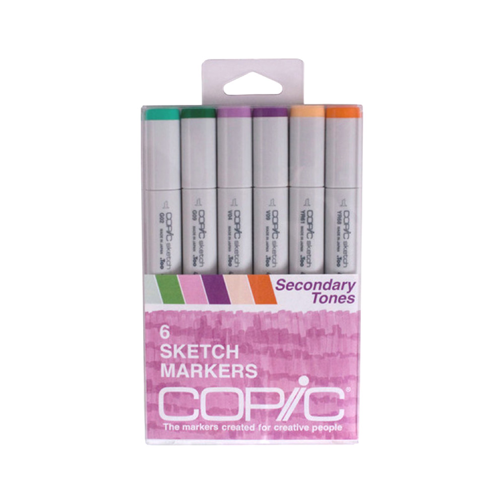 Copic Sketch Marker 6 Color Set Secondary | eBay