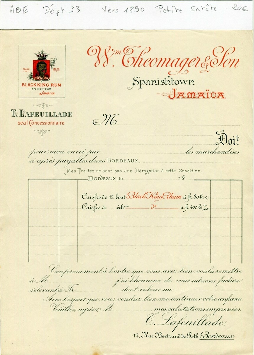 Étiquette Vin Originale SAINT-ESTÈPHE Médoc 1933 - L. Bernard Coutras - RARE