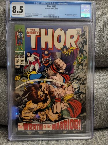 Thor 152 CGC 8.5 - Kirby Collett Cover Last Inhumans Backup Story. - Picture 1 of 3