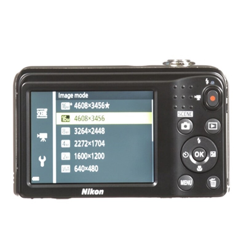 Nikon Coolpix A10 Compact Digital Camera Silver 5X Zoom English w