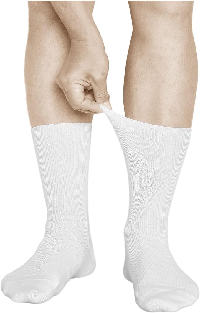 Mens Diabetic Socks Non Elastic Extra Wide Breathable 3 6 12 Pairs Size