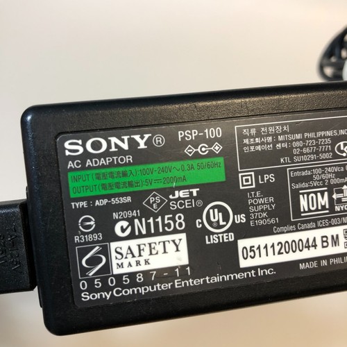 Genuine Sony (PSP-100) 5V 2A AC Adapter / Power Supply Only / Scratches - Picture 4 of 5