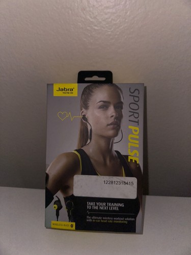 NEW JABRA SPORT PULSE WIRELESS BUDS HEART RATE MONITORING - BLACK