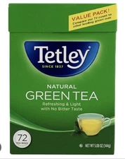 Tetley Green Tea, 72 Tea Bags