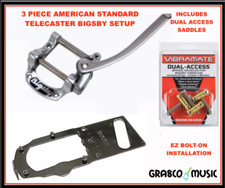 Bigsby B5, Vibramate V5TEAS, saddles 4 Fender Standard Telecaster 3 hole Bridge