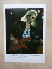 Francis Buchholz Scorpions Autogramm signed 10x15 cm Karteikarte mit Magazinbild
