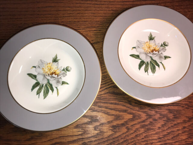 Princess China GOLDEN PEONY pattern Soup Bowl - 8"- set of 2 bowls