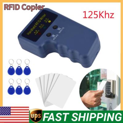 125KHz Handheld  Copier ID Reader Writer Programmer Card Duplicator + 6 UTS