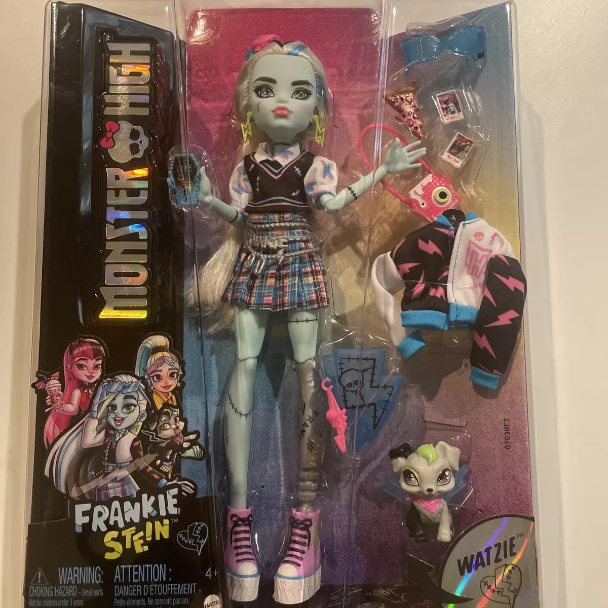 Monster High Doll, Frankie Stein with Accessories and Pet