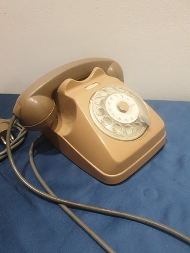 Telefono Con Disco Rotante Beige Anni 70/80 Fatme Made In Italy Vintage - Foto 4 di 12